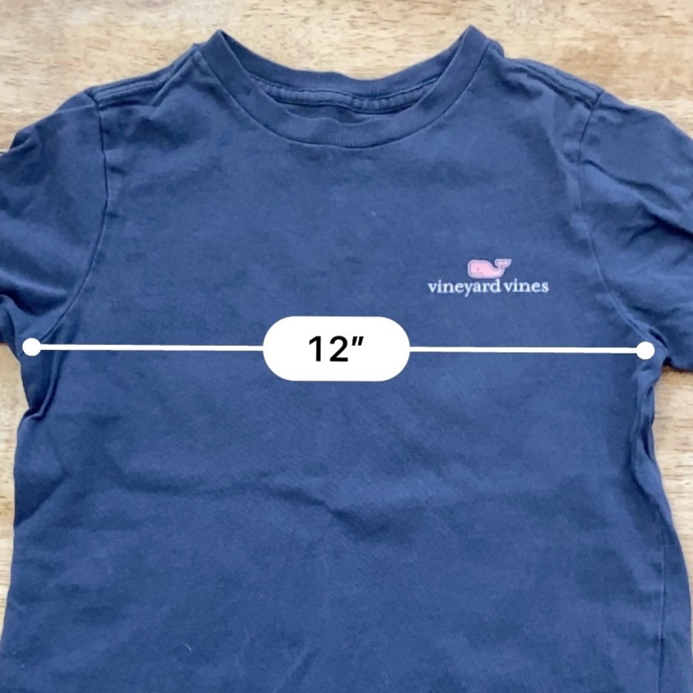 Vineyard Vines Kid’s Size 5 100% Cotton Navy Short Sleeve Graphic Tee - Picture 10 of 12